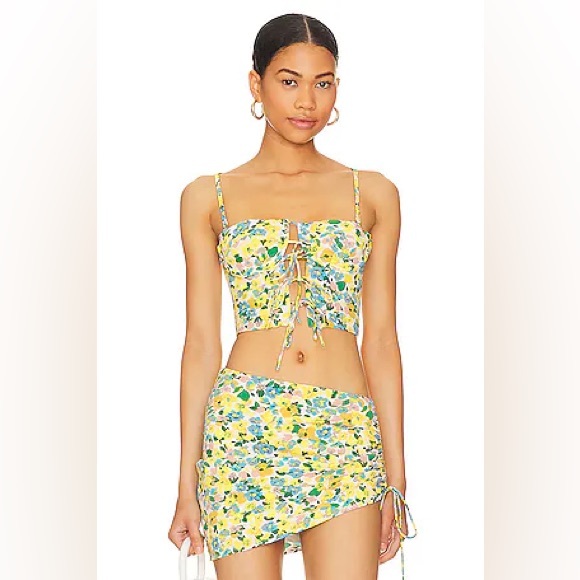 For Love And Lemons Muna One Piece Swimsuit M